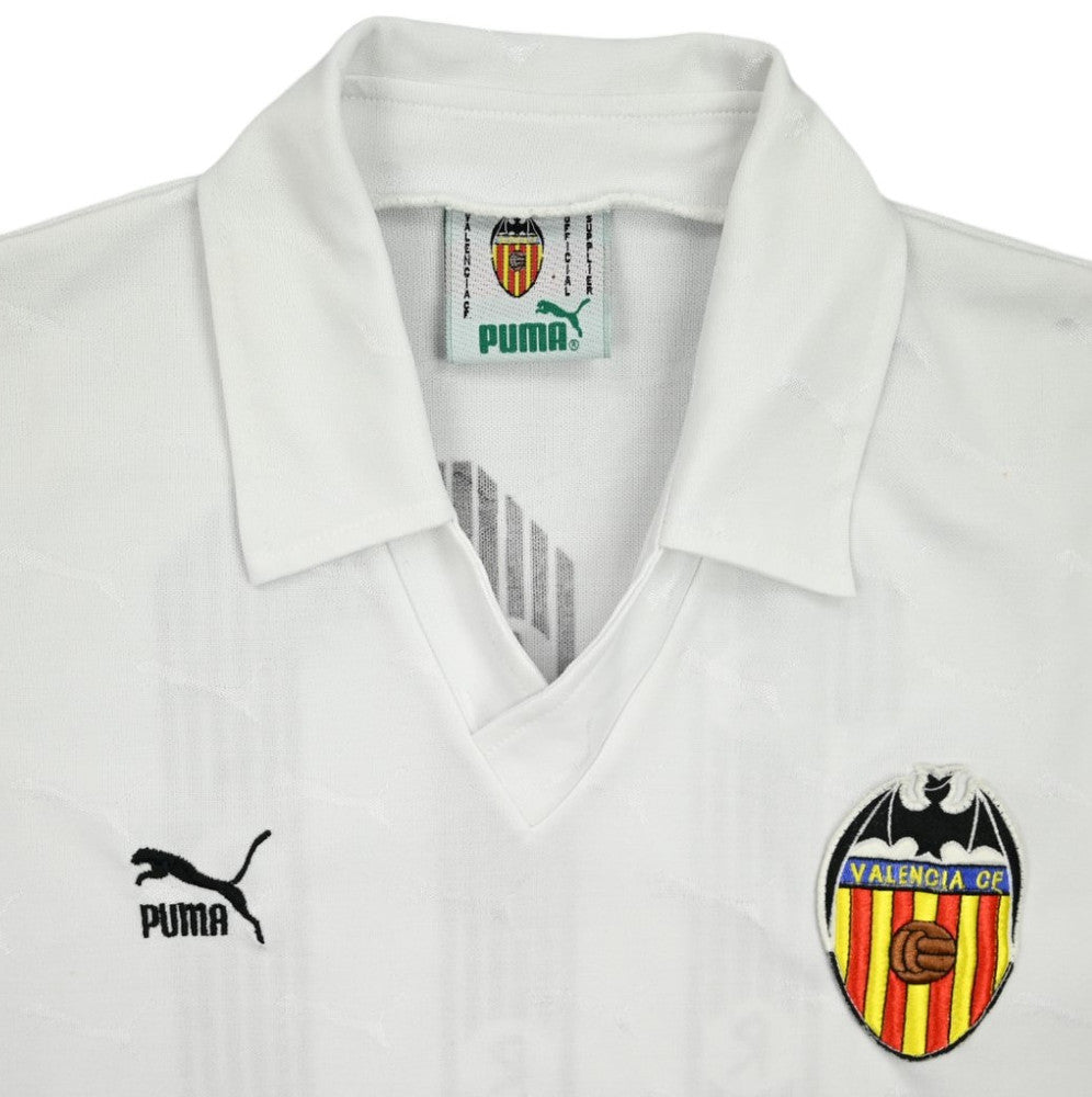 Maillot Valencia CF Domicile Puma 1990-92 #10 Vintage L