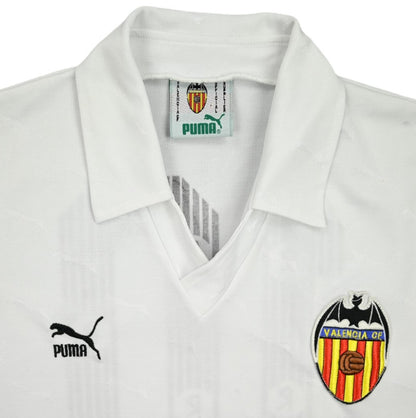 Maillot Valencia CF Domicile Puma 1990-92 #10 Vintage L