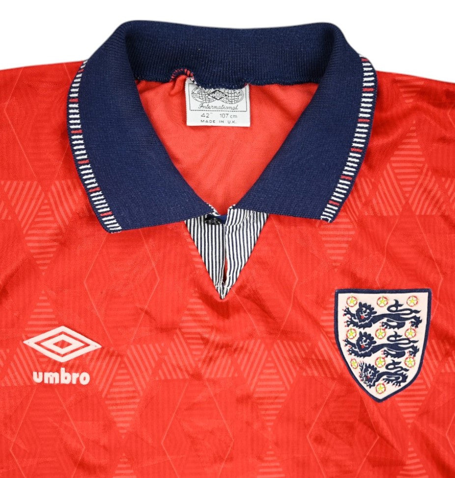 Maillot Angleterre Domicile 1990-93 Umbro Vintage Taille L