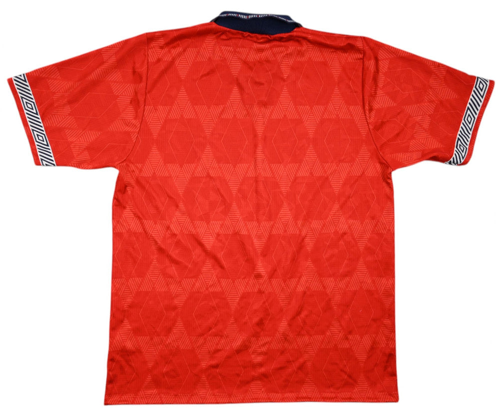 Maillot Angleterre Domicile 1990-93 Umbro Vintage Taille L