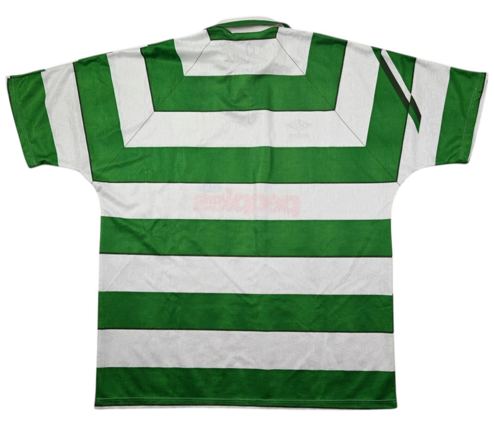Maillot Celtic Glasgow 1991-92 Umbro Domicile Vintage - PEOPLES