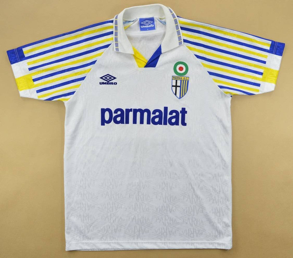 Maillot Parma AC 1991-92 Domicile Umbro Parmalat vintage