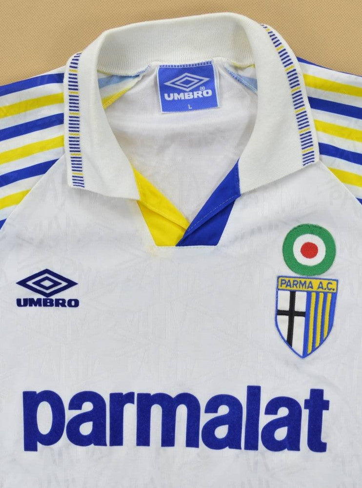 Maillot Parma AC 1991-92 Domicile Umbro Parmalat vintage