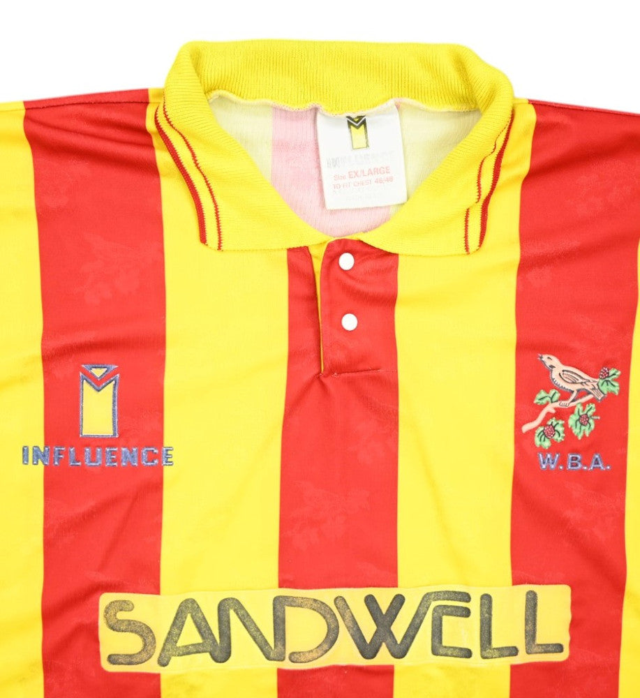 Maillot West Bromwich Albion Extérieur Influence 1991-92 vintage