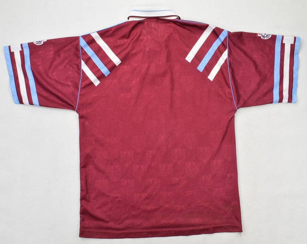 Maillot West Ham 1991-92 Match Issue Bukta Vintage Domicile