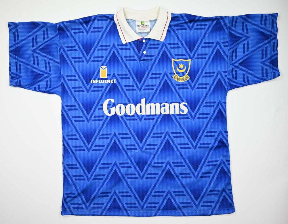 Maillot Portsmouth 1991-93 Influence Goodmans vintage XL