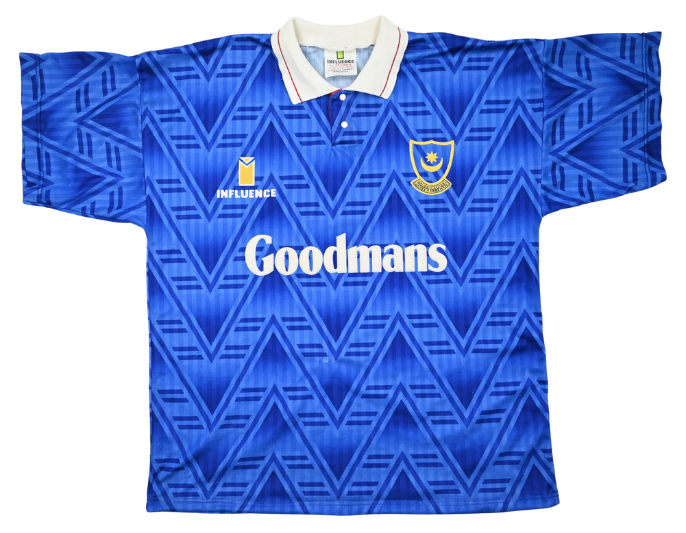 Maillot Portsmouth 1991-93 Influence Goodmans vintage XL