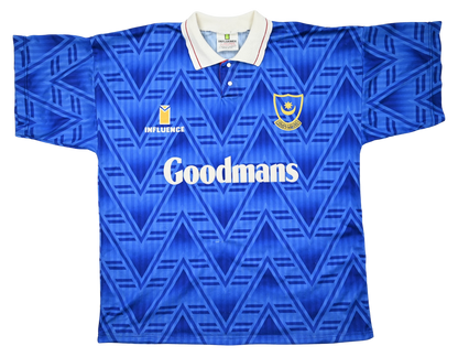 Maillot Portsmouth 1991-93 Influence Goodmans vintage XL