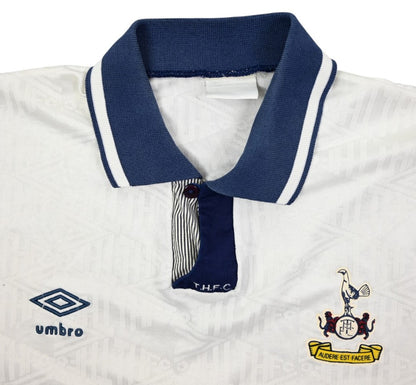 Maillot Tottenham Domicile Umbro 1991-93 Holsten vintage L