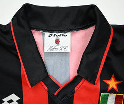 Maillot AC Milan 1992-93 Domicile Lotto Manches Longues Vintage