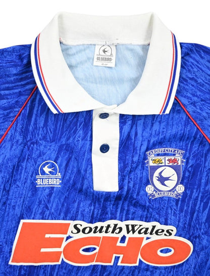 Maillot Cardiff City 1992-93 Domicile Bluebird vintage - L