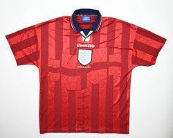 Maillot Angleterre 1992-93 Domicile Umbro Vintage taille L