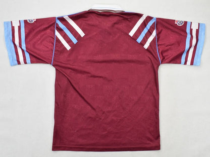 Maillot West Ham Bukta 1992-93 Domicile Match Issue Vintage