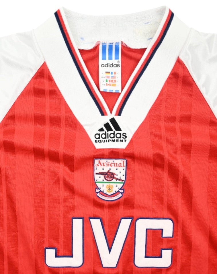 Maillot Arsenal 1992-94 Adidas Domicile JVC Vintage