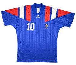 Maillot France Domicile Adidas 1992-94 #10 Match Issue vintage
