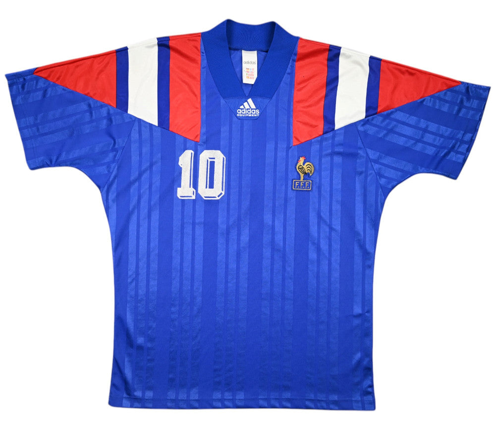 Maillot France Domicile Adidas 1992-94 #10 Match Issue vintage