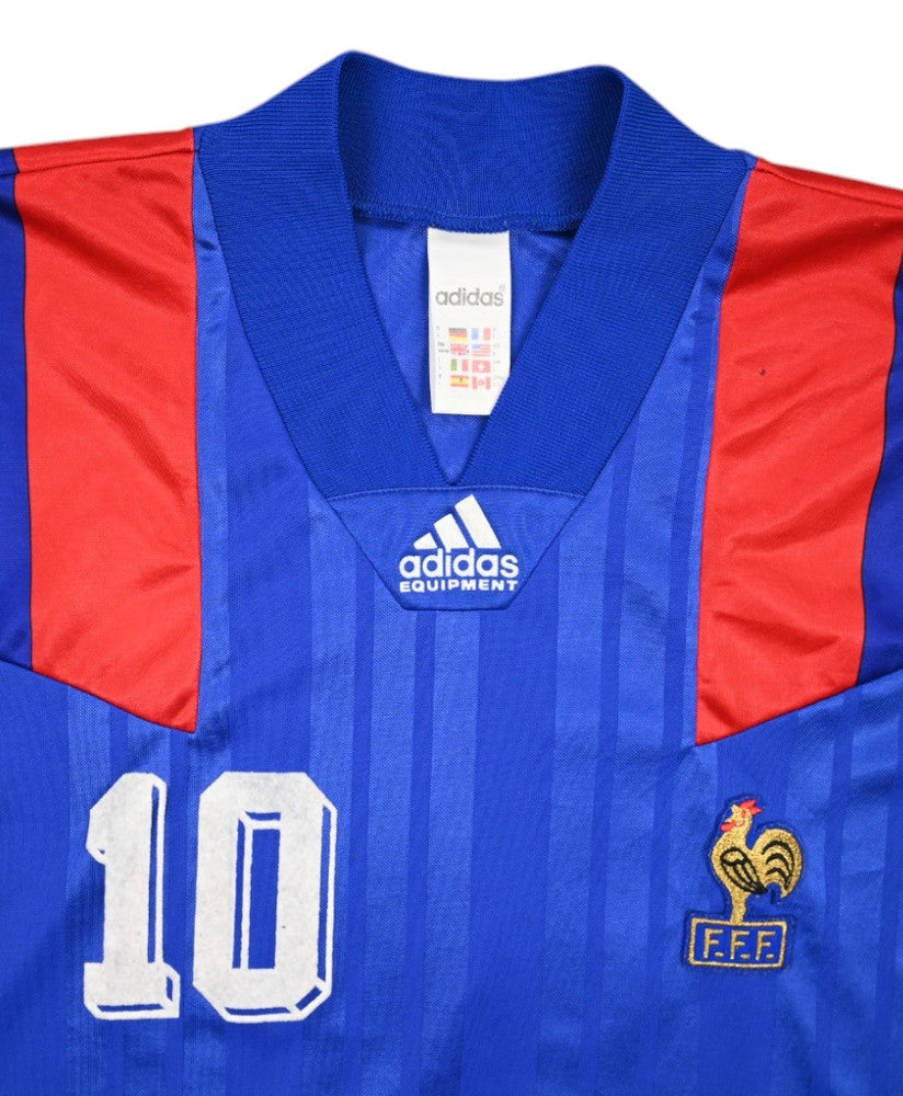 Maillot France Domicile Adidas 1992-94 #10 Match Issue vintage