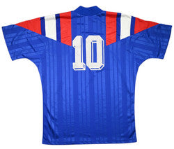 Maillot France Domicile Adidas 1992-94 #10 Match Issue vintage