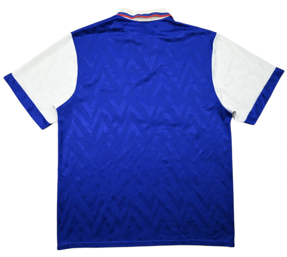 Maillot Ipswich Town 1992-94 Umbro Domicile FISONS vintage
