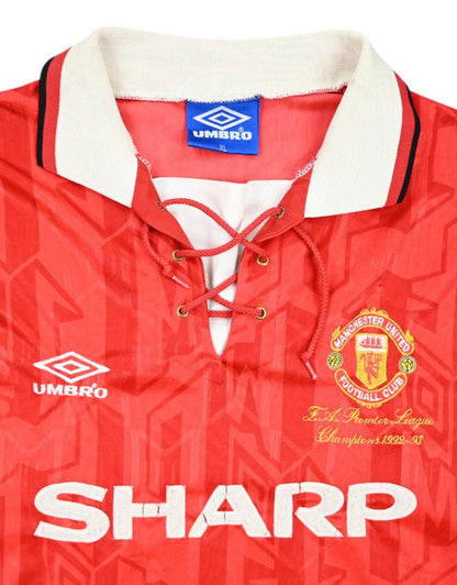 Maillot Manchester United 1992-94 Player Issue Umbro SHARP vintage