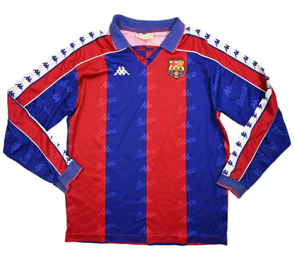 Maillot FC Barcelona 1992-95 Kappa Domicile Vintage Manches Longues