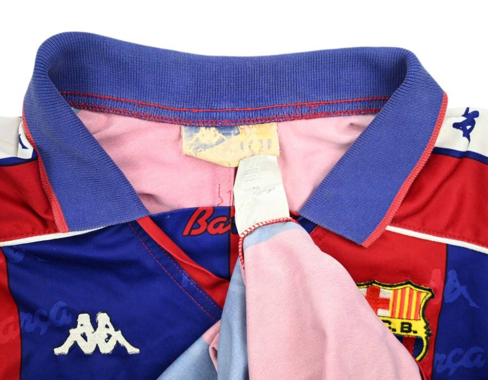 Maillot FC Barcelona 1992-95 Kappa Domicile Vintage Manches Longues