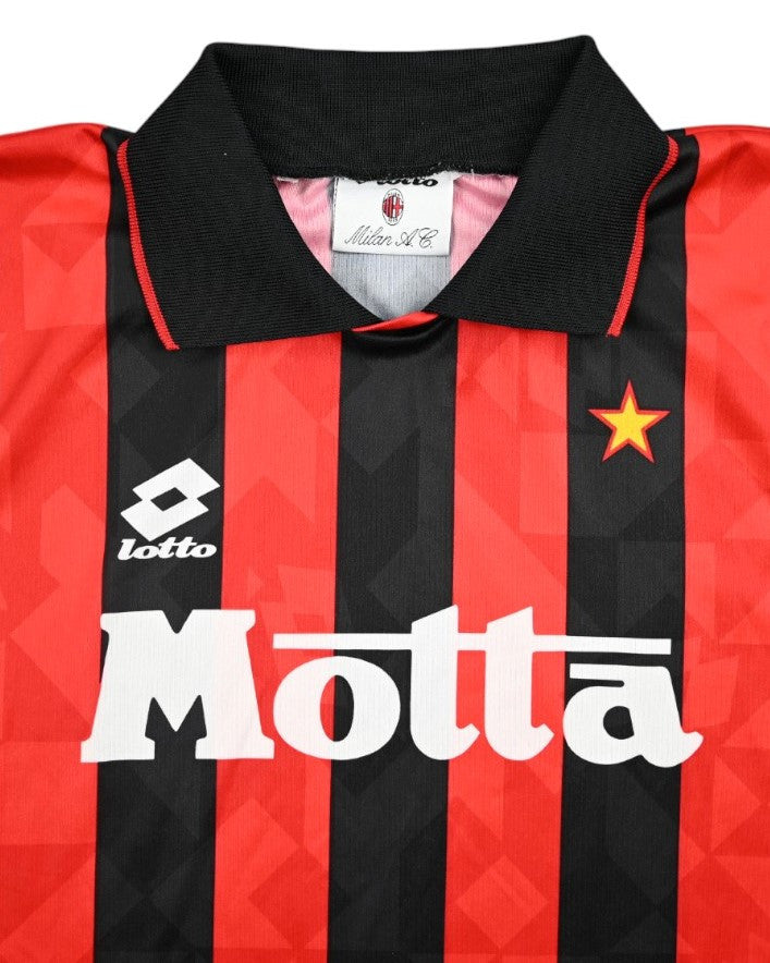 Maillot AC Milan 1993-94 Domicile Lotto Manches Longues vintage