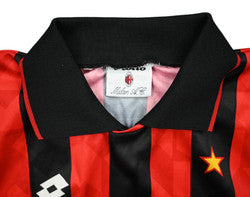 Maillot AC Milan 1993-94 Domicile Lotto Manches Longues vintage