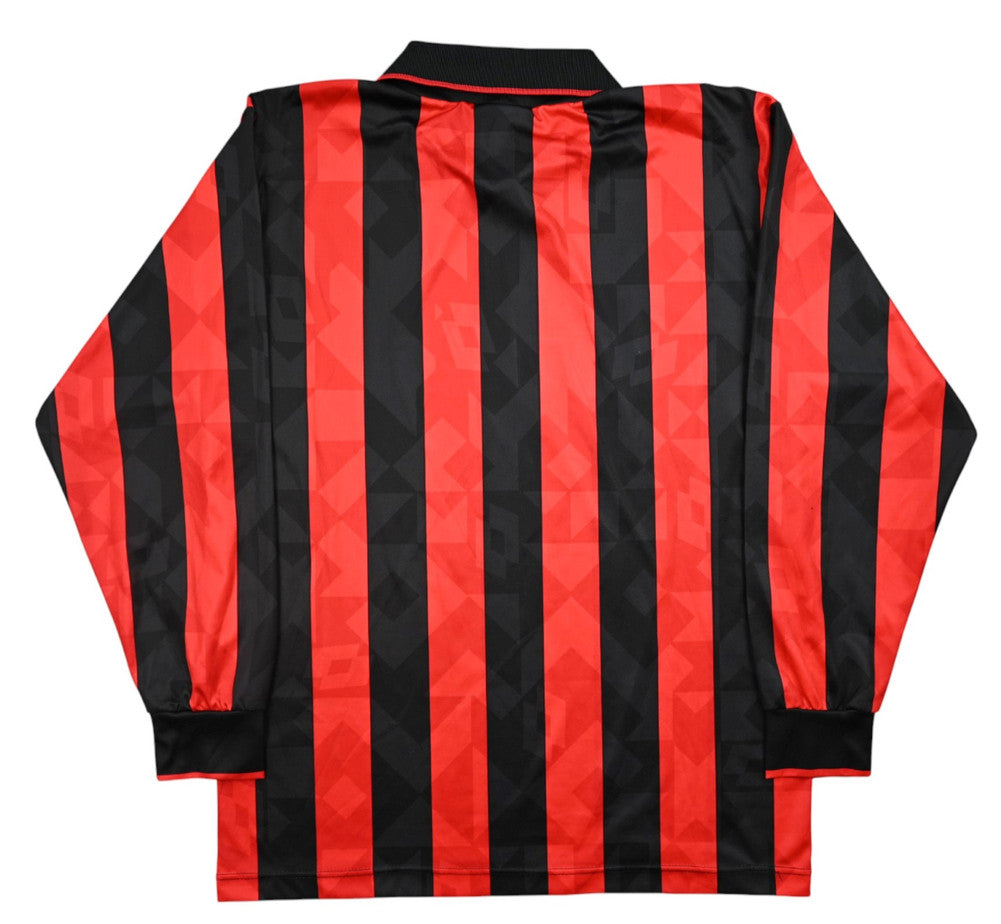 Maillot AC Milan 1993-94 Domicile Lotto Manches Longues vintage