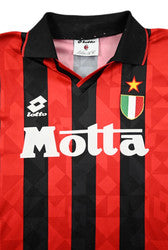Maillot AC Milan Domicile 1993-94 Lotto MOTTA vintage
