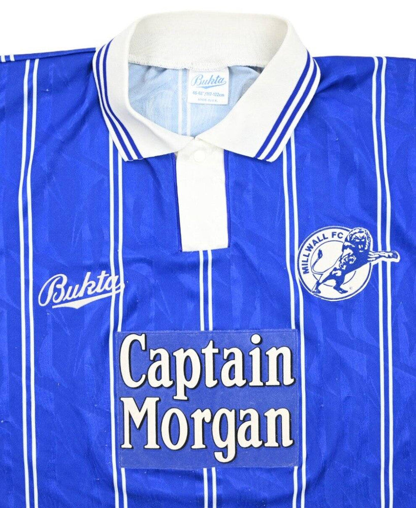 Maillot Millwall 1993-94 Domicile Bukta Captain Morgan vintage