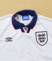 Maillot Angleterre Domicile Umbro 1993-95 Vintage Taille L