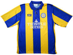 Maillot Leeds United Domicile Asics 1993-95 Vintage Thistle Hotels