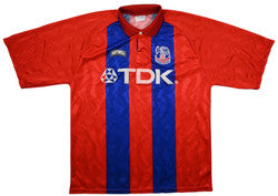 Maillot Crystal Palace 1994-95 Domicile Nutmeg TDK vintage