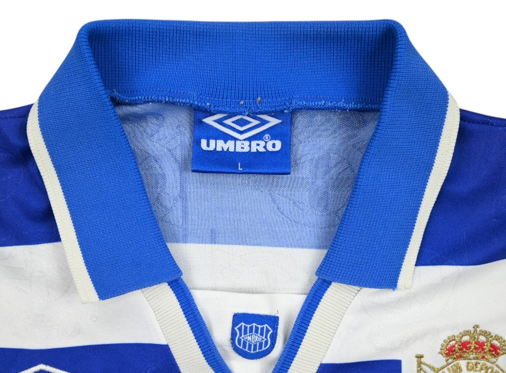 Maillot Deportivo La Coruña 1994-95 Umbro Domicile Vintage L