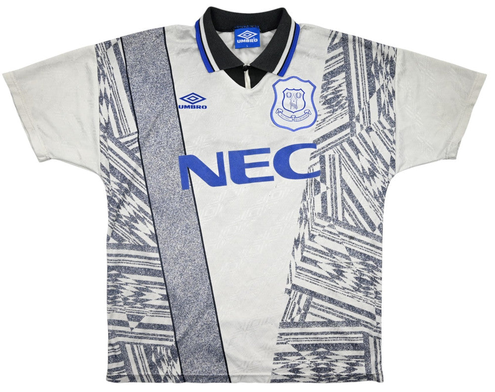 Maillot Everton Extérieur 1994-95 Umbro NEC vintage taille L