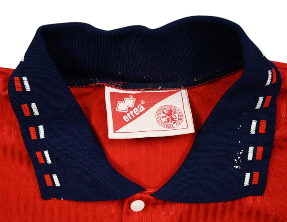 Maillot Middlesbrough 1994-95 Domicile Errea Vintage – Taille L