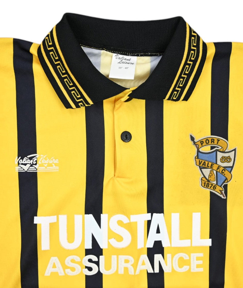 Maillot Port Vale Extérieur 1994-95 Valiant Leisure vintage collector