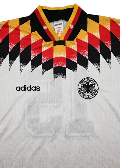 Maillot Allemagne Extérieur Adidas 1994-96 #15 Manches Longues