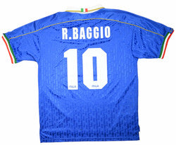Maillot Italie Domicile Nike 1994-96 Flocage Roberto Baggio