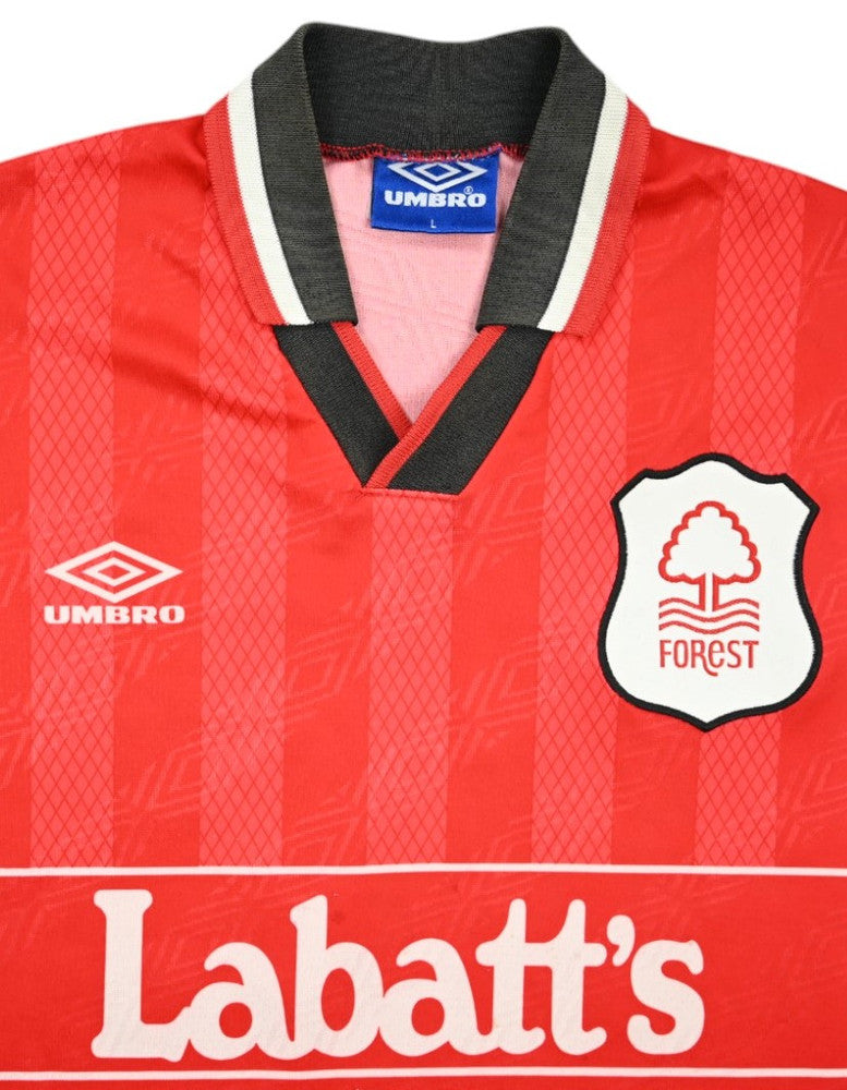 Maillot Nottingham Forest 1994-96 Domicile Umbro Vintage L