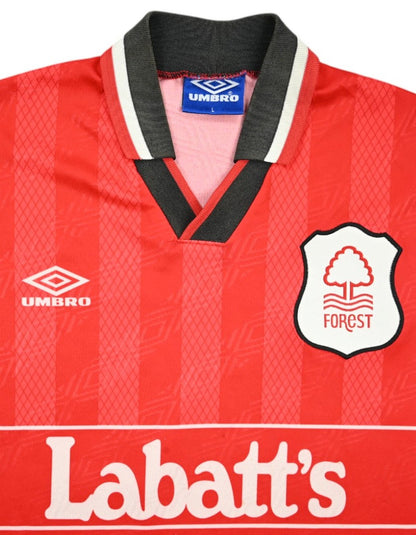 Maillot Nottingham Forest 1994-96 Domicile Umbro Vintage L