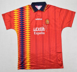 Maillot Espagne Domicile Adidas 1994-1996 Butragueño vintage