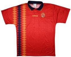 Maillot Espagne Domicile 1994-96 Adidas Vintage — Taille L