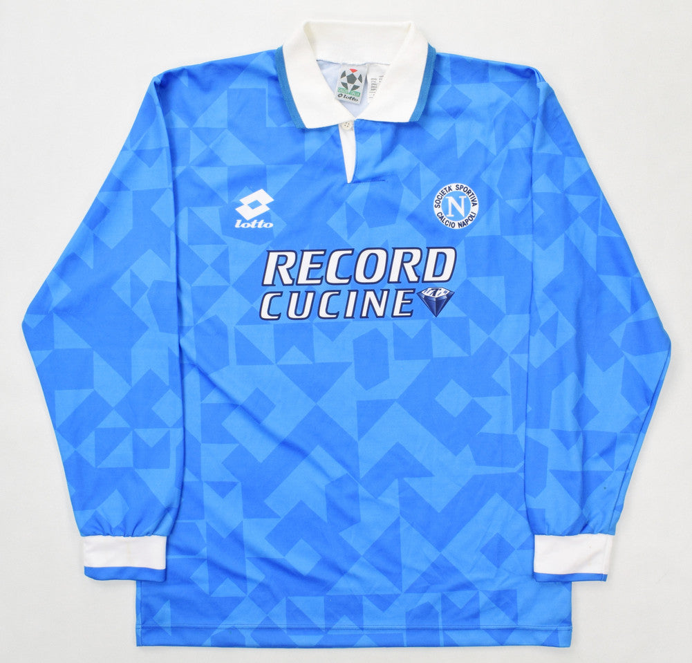 Maillot Napoli Domicile Lotto 1994-96 Vintage Manches Longues