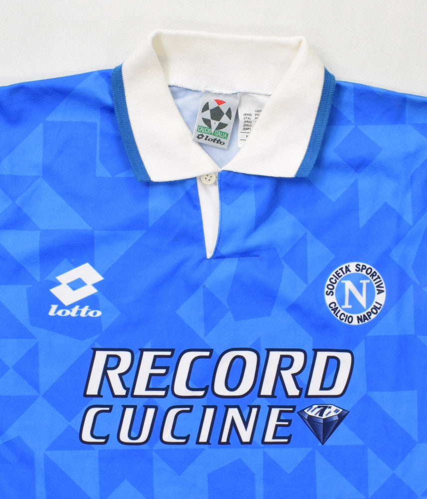 Maillot Napoli Domicile Lotto 1994-96 Vintage Manches Longues