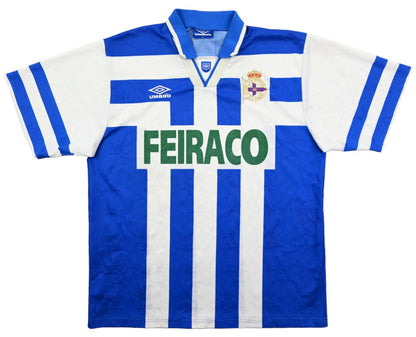 Maillot Deportivo La Coruña 1994-97 Domicile Umbro Vintage