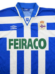 Maillot Deportivo La Coruña 1994-97 Domicile Umbro Vintage