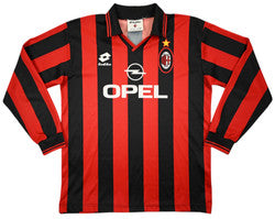Maillot AC Milan Domicile 1995-96 Lotto Manches Longues Vintage