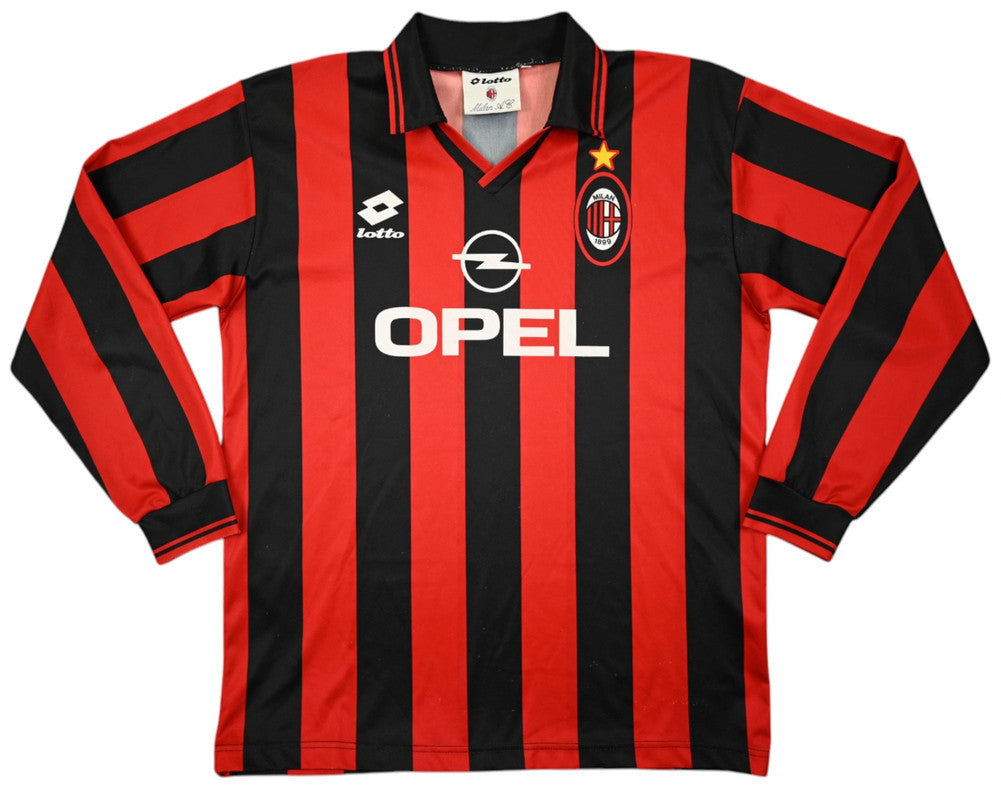 Maillot AC Milan Domicile 1995-96 Lotto Manches Longues Vintage